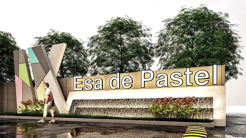 Ilustrasi gerbang masuk Esa de Pastel